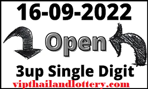 Thailand Lottery Master Single Open Digit 16-09-2022