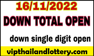 Thai lottery Down Game Open 16th November 2022 - Last Paper