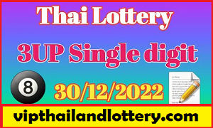 Thai Lottery 3UP HTF Total Tip Free 30th December 2022