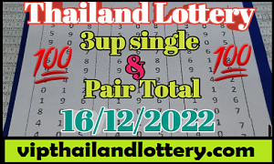 Thai lottery 3UP Result Trick Best Touch Tip 16/12/2022