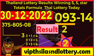 Thail Lottery Result Compelet List 30-12-2022 - Vip Thai Lottery