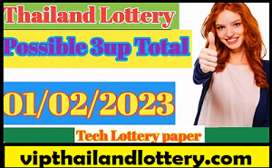 Thailand Lottery 3up possible Total Chart Route Tips 01-02-2023