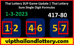 Thai Lottery Game Update Sure Single Digit Formulas 1-03-2023