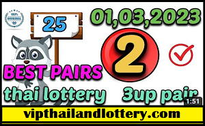 Thai Lottery 3up single Digit & Pair Open 16-03-2023 #thailottery