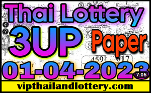 Thai lottery Sure single 3up formula routine date 01-04-2023