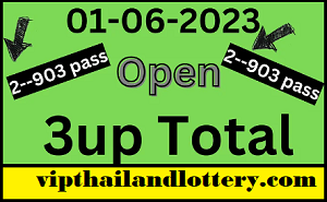 Thailand Lottery 3UP Single Digit Open Game For 01-06-2023