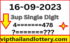 Thai Lottery 100% Sure Tips 3up Pair Single Digit 16-09-2023