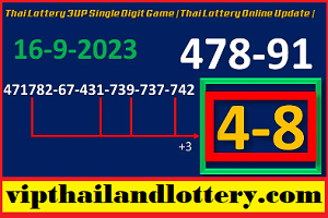 Thai lottery 99.99 win tips T Digit 3UP Single Digit Game 16-9-2023