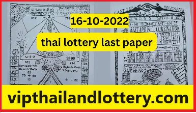 Thai Lottery 100% Sure Tips Last Paper Open 16-10-2023